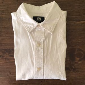 H&M white dress shirt